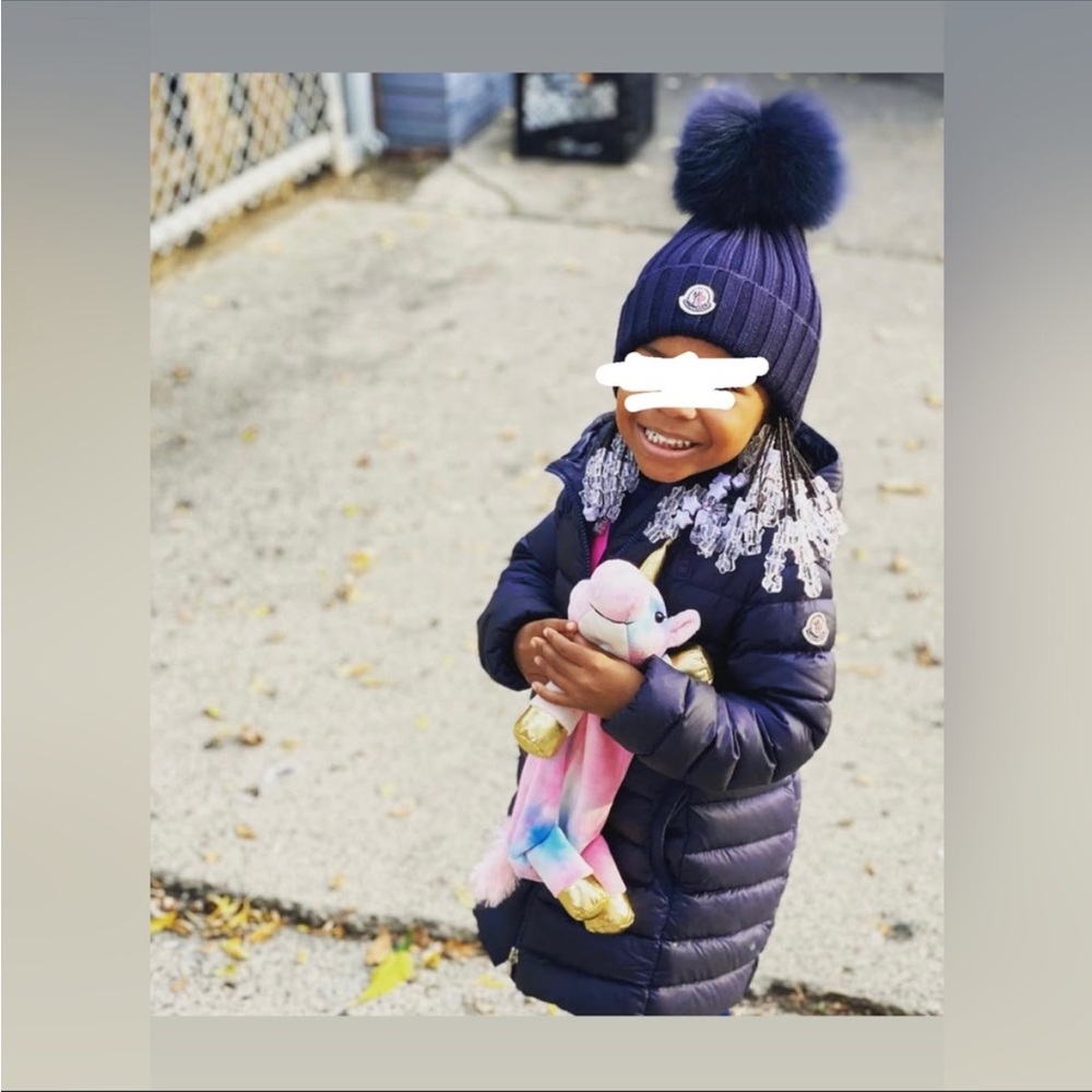 Kids navy blue moncler coat